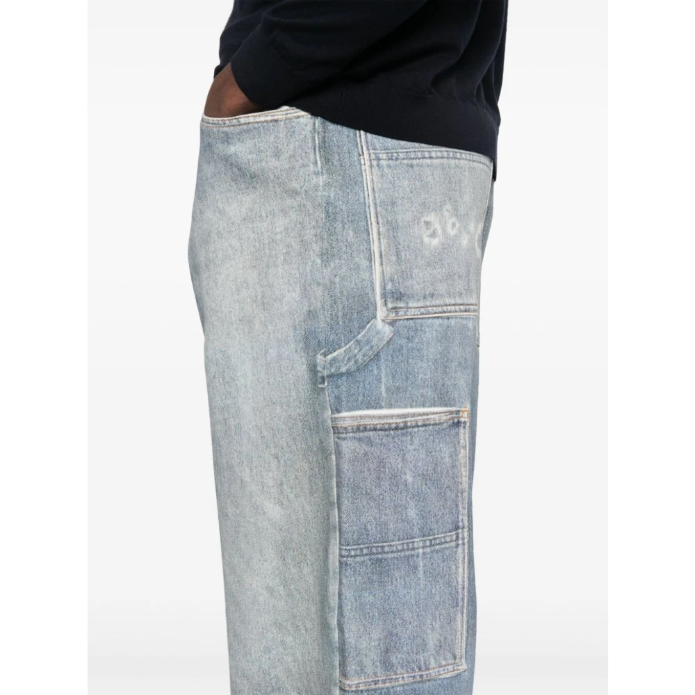 Emporio Armani Blauwe Jeans met Cargo Zakken Blue Heren