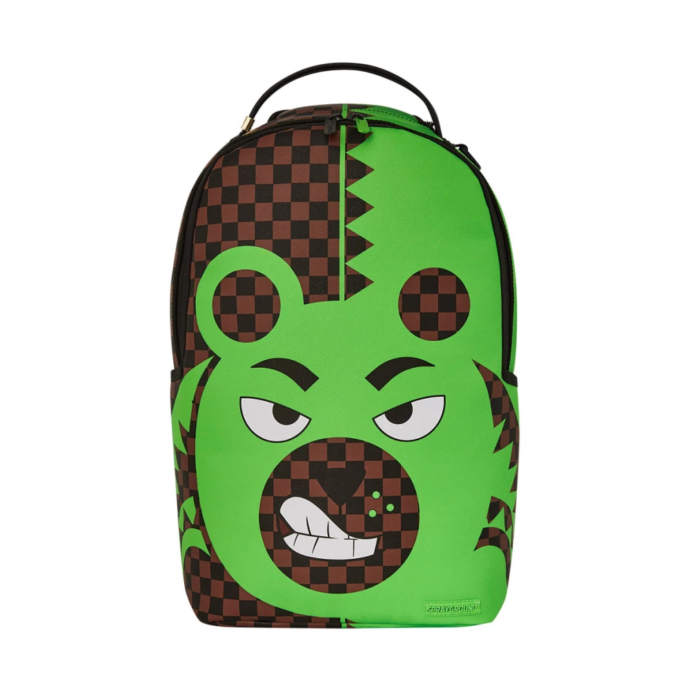 Sprayground Men's Green Backpacks, One Size, Money Bear Dlxsv Backpack