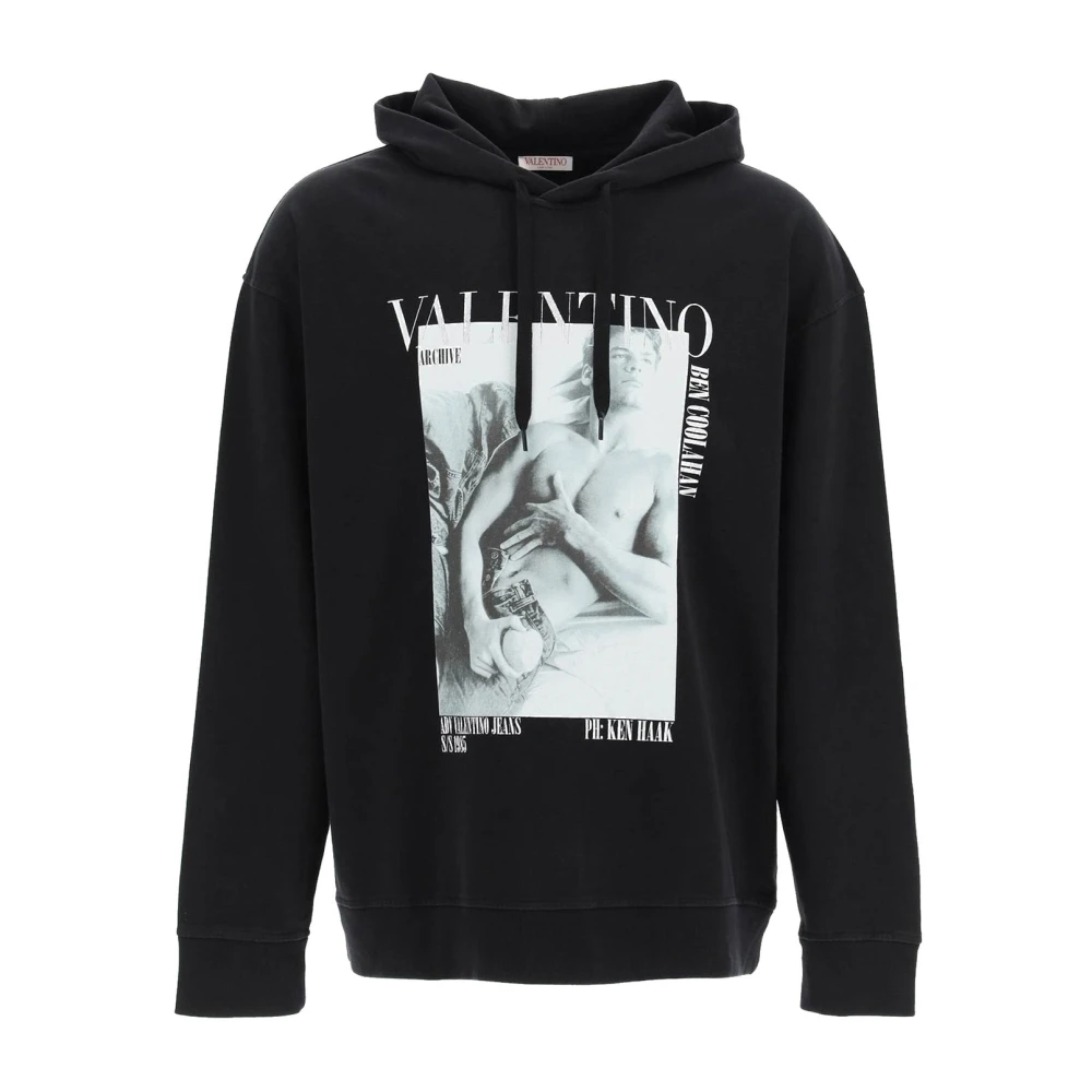 Valentino Grafische Bedrukte Sweater Black Heren