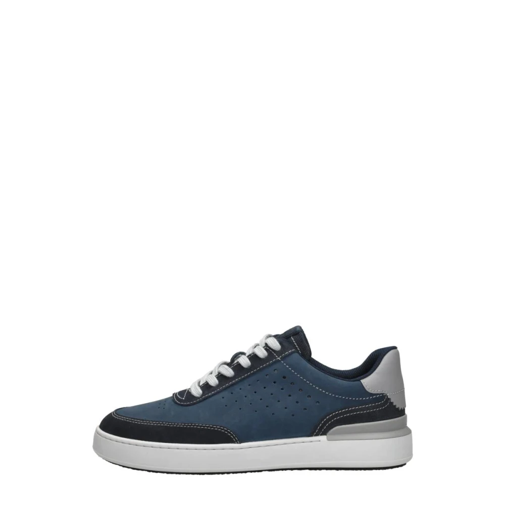 Clarks Courtlite Run Lage Veterschoenen Heren Schoenen Blauw