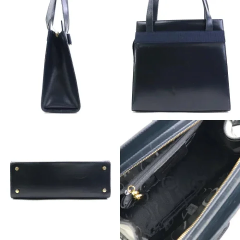 Salvatore Ferragamo Pre-owned Leather shoulder-bags Black Dames
