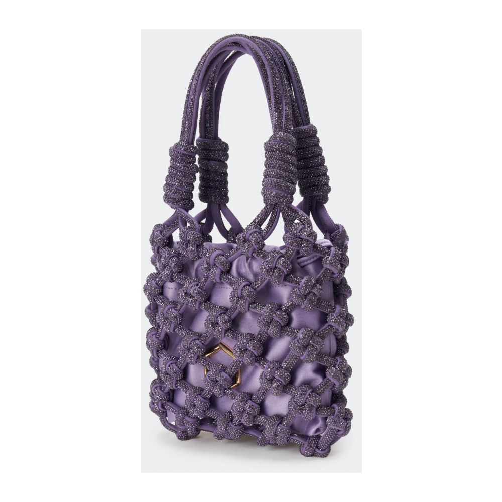 Hibourama Lola Tas met Kristallen Purple Dames