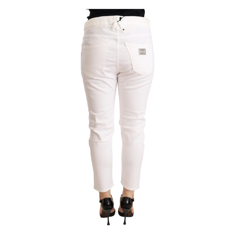 Cycle Elegante witte skinny broek White Dames