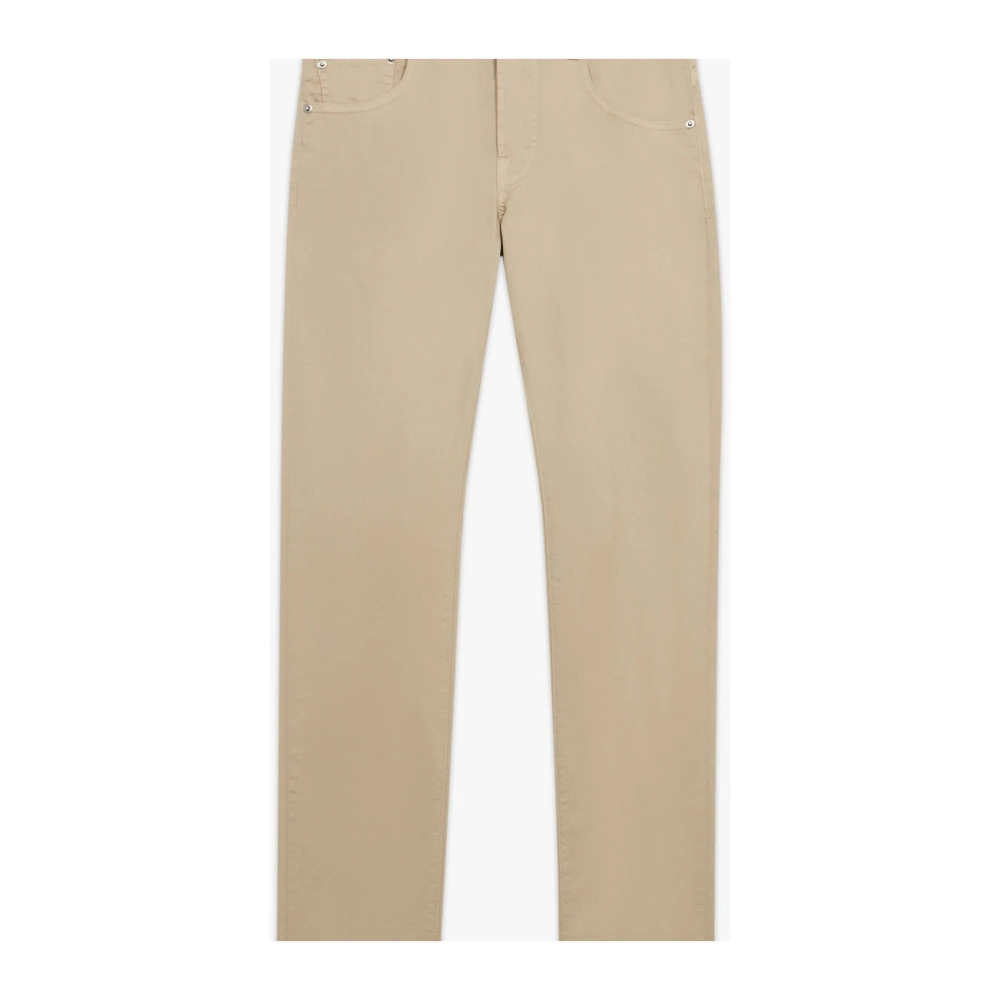 Brooks Brothers Witte Stretch Katoenen Vijf-Zakken Broek White Heren