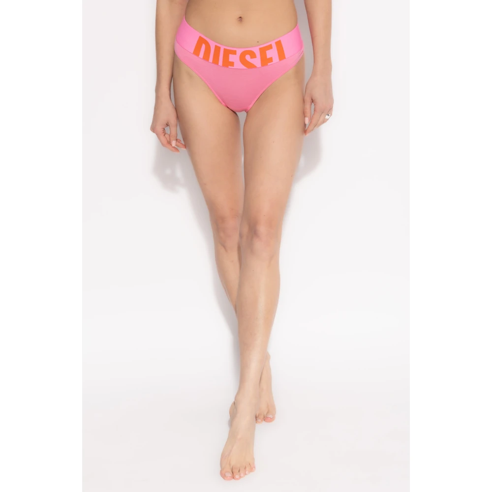 Diesel Driepak slips met logo Multicolor Dames