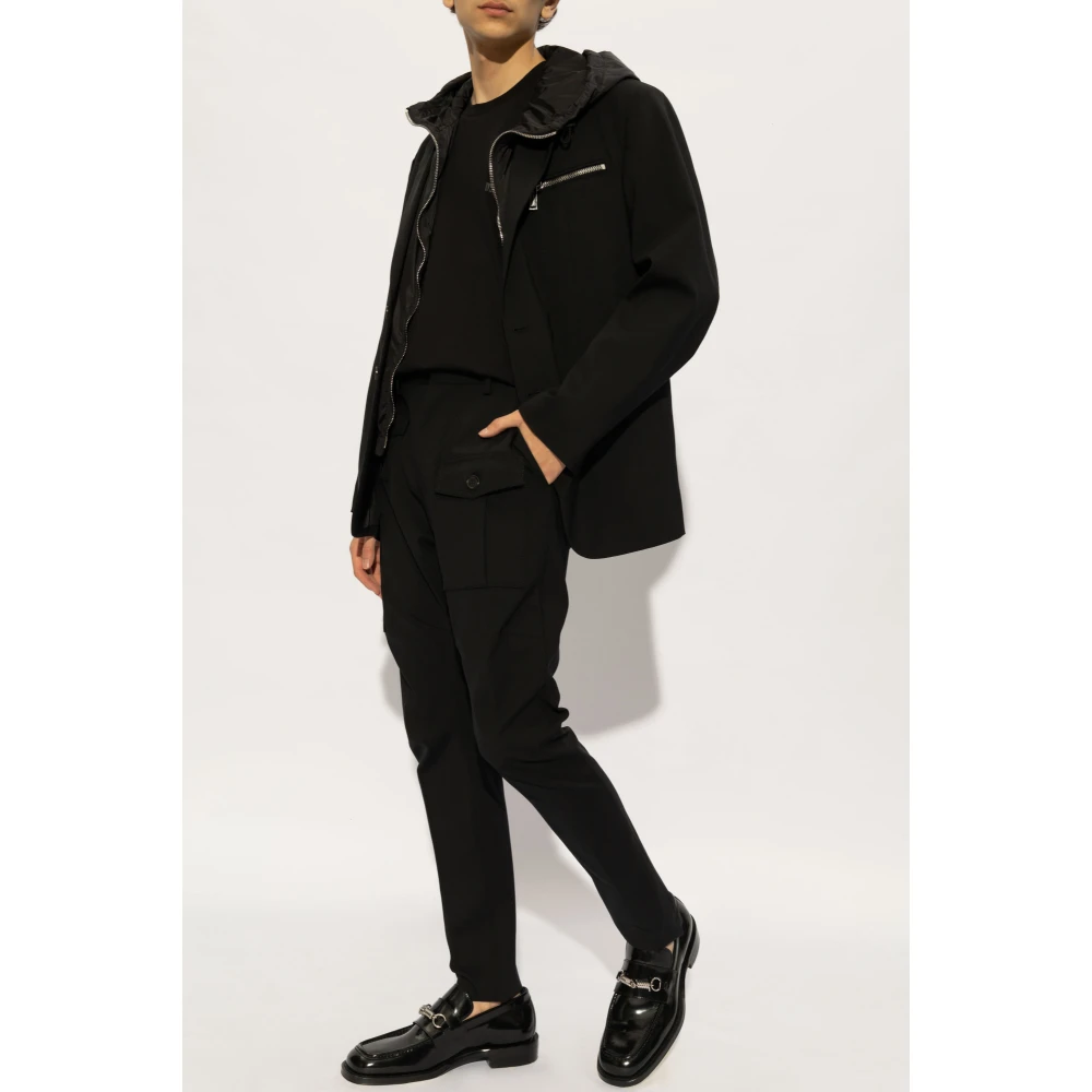 Dsquared2 Dubbel gelaagde jas Black Heren