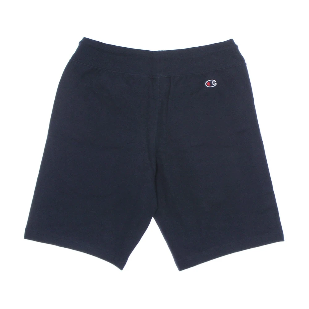 Champion Navy Blue Trainingsbroek Shorts Geborsteld Katoen Blue Heren