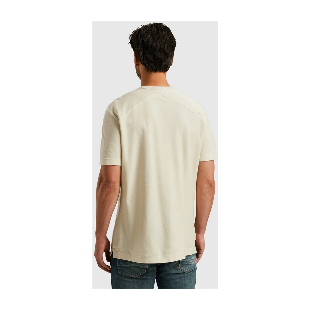 Cast Iron Korte mouw regular fit T-shirt Beige Heren