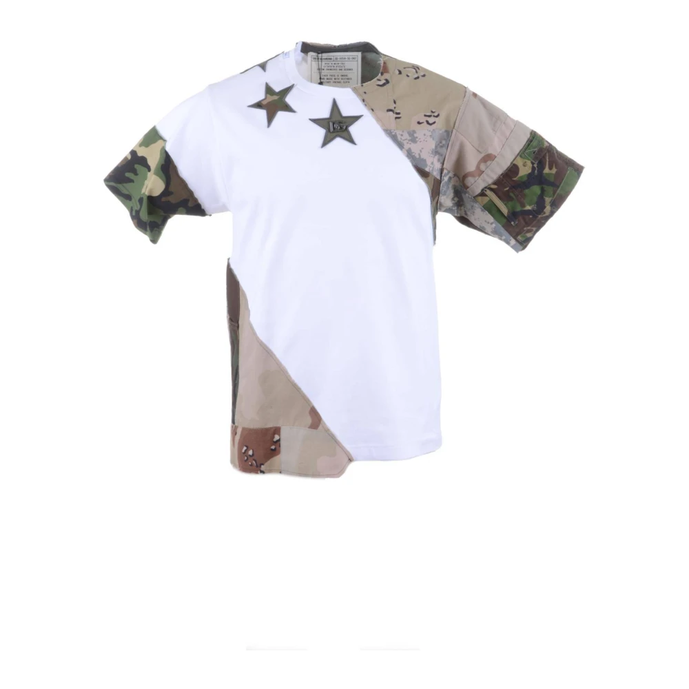 Dolce & Gabbana Camouflage Korte Mouw T-shirt Heren White Heren