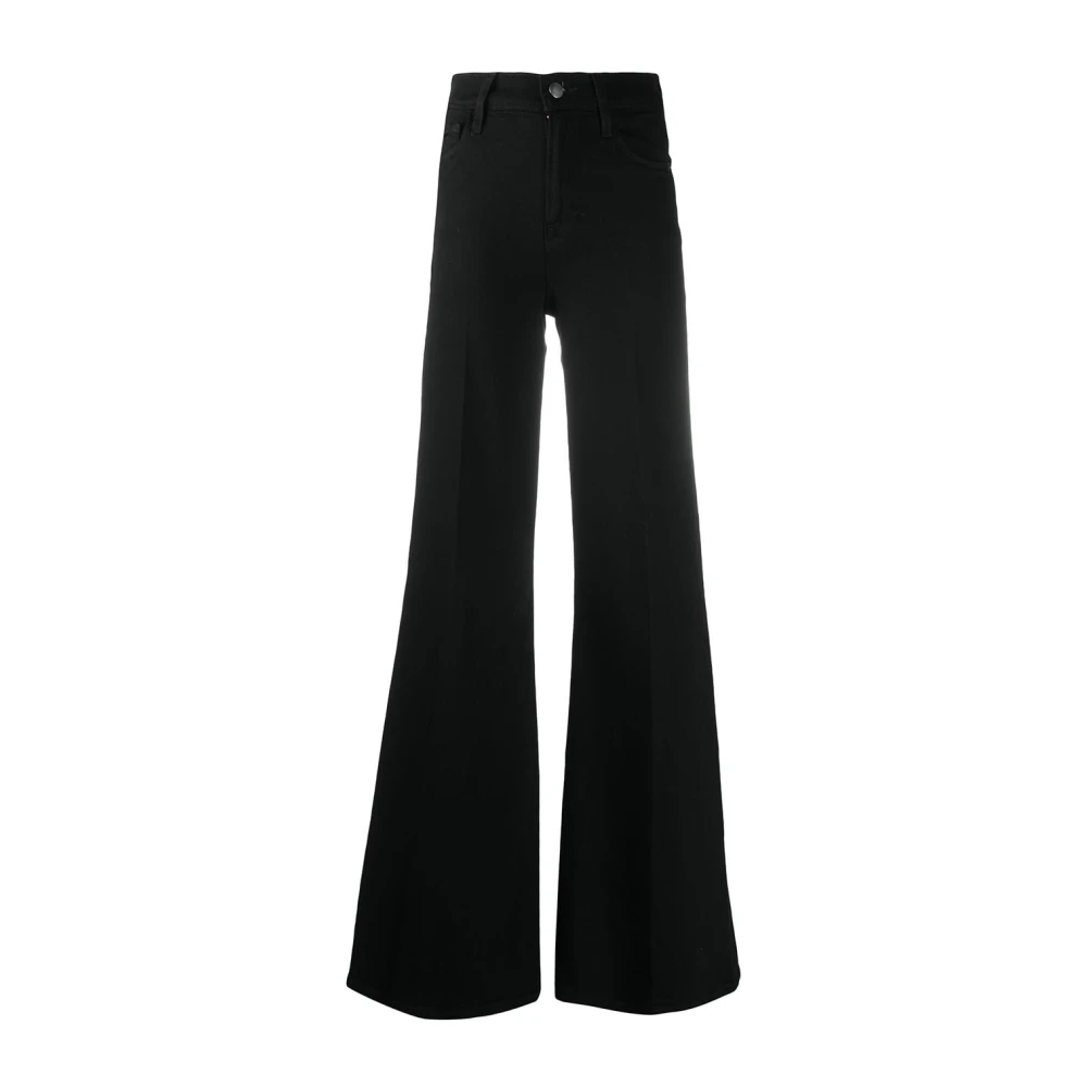 Frame Zwarte High-Waisted Flared Jeans Black Dames