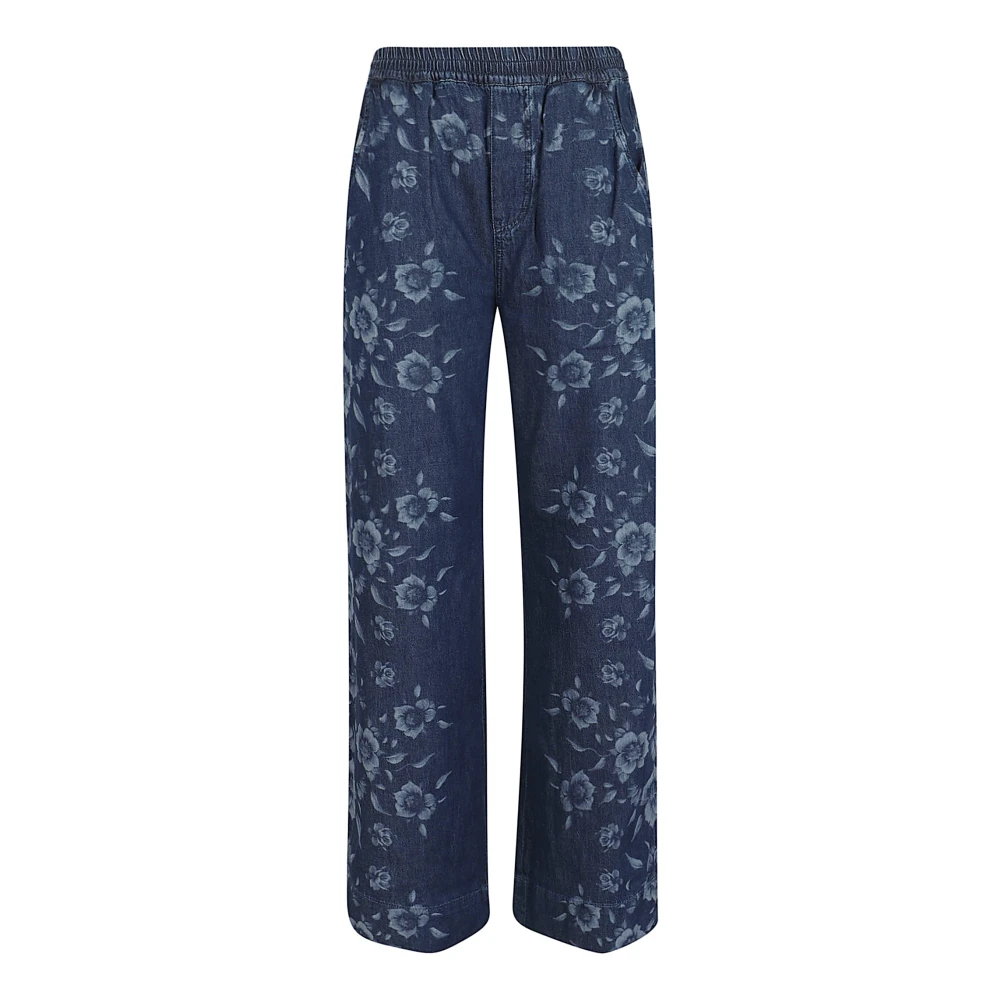 Pinko Women's Blue Wide Jeans, W27, Puro Pantalone Light Denim