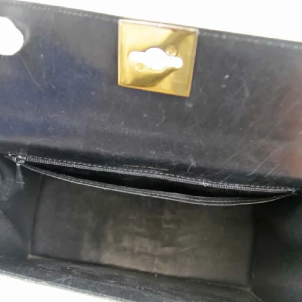 Celine Vintage Pre-owned Leather handbags Black Dames