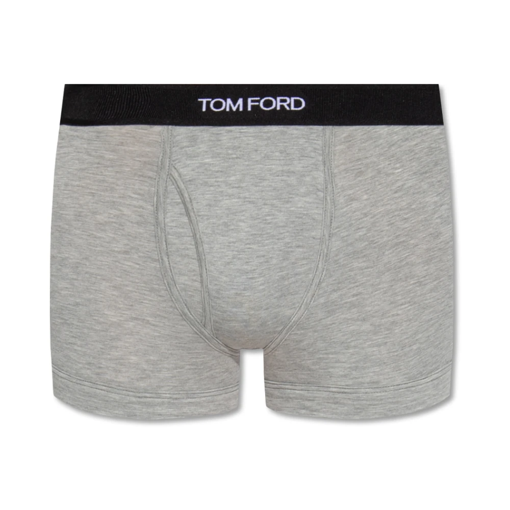 Tom Ford Boxershorts met logo Gray Heren