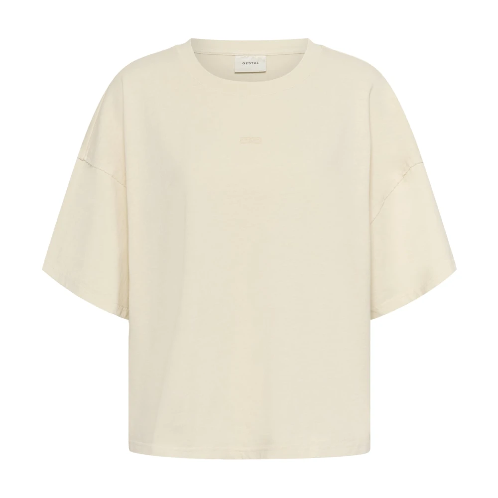 Gestuz Women's Beige Gzimina Oz Tee - T-Shirts - M - Tops