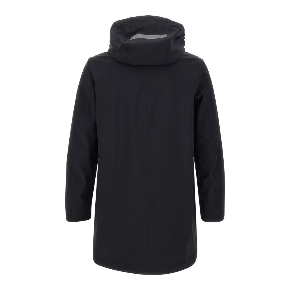 Peuterey Zwarte Sportieve Parka Isolatieklasse Collectie Black Heren