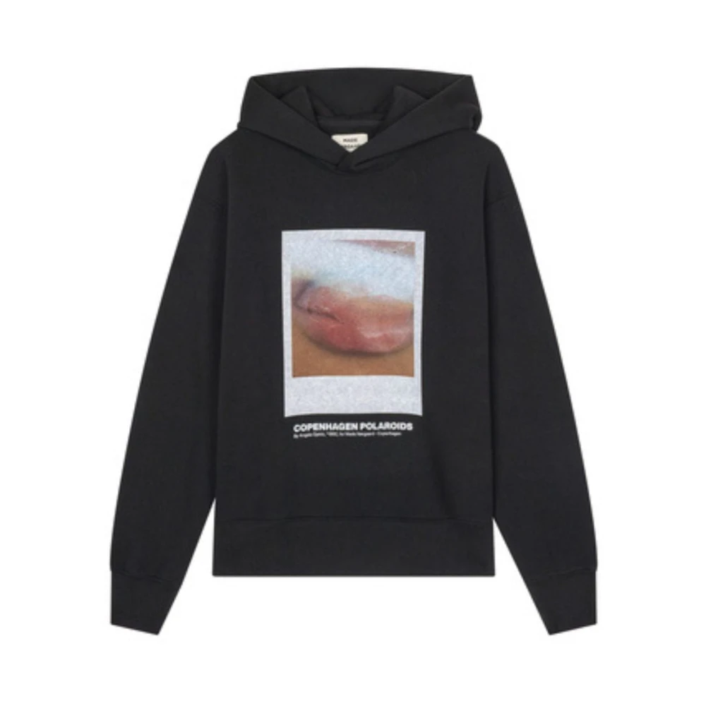 Sort Hood Polaroid Sweatshirt