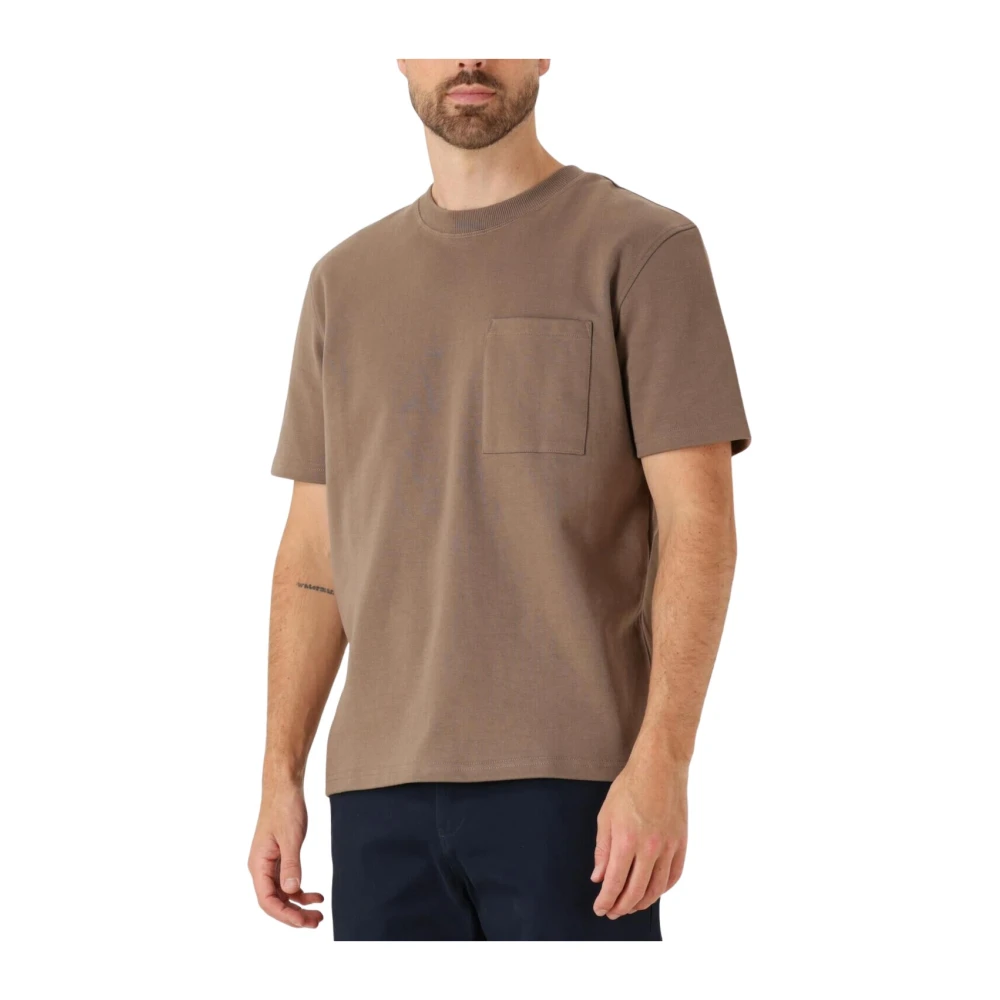 Dstrezzed Heren Boxy Tee Stijlvol T-shirt Beige Heren