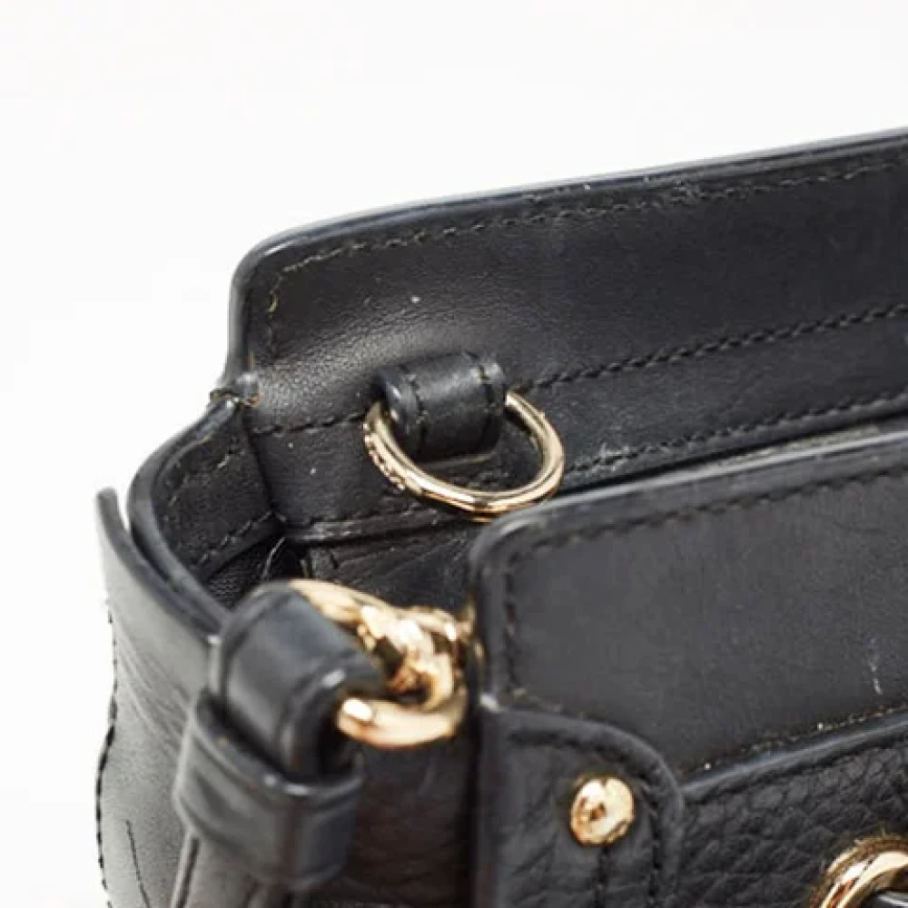 Coach Pre-owned Leather crossbody-bags Black Dames