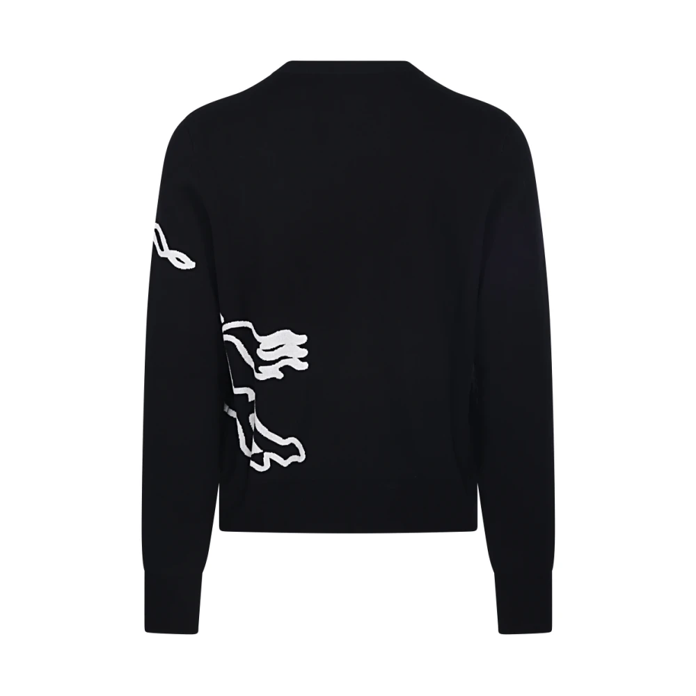Burberry Zwart en witte trui Black Heren