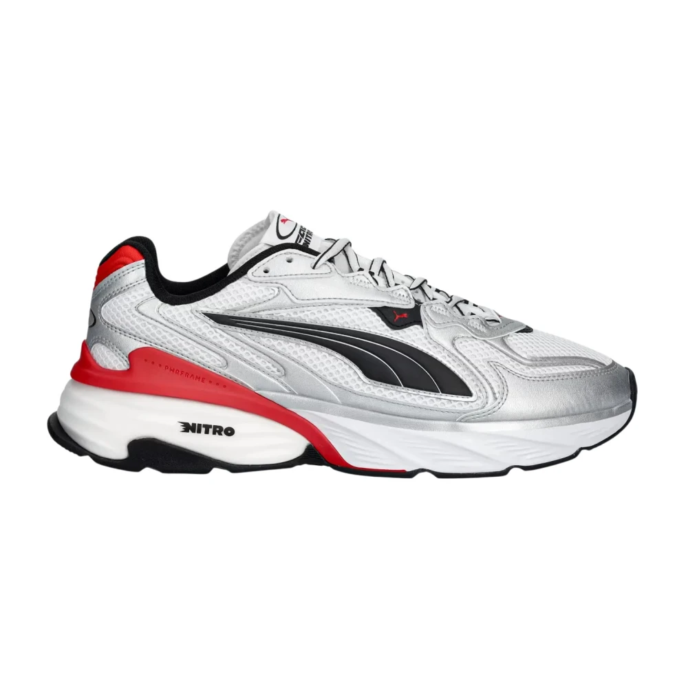 PUMA Fade Sneakers Unisex, Shoes, Silver/White/Red, 43 - Bild 4