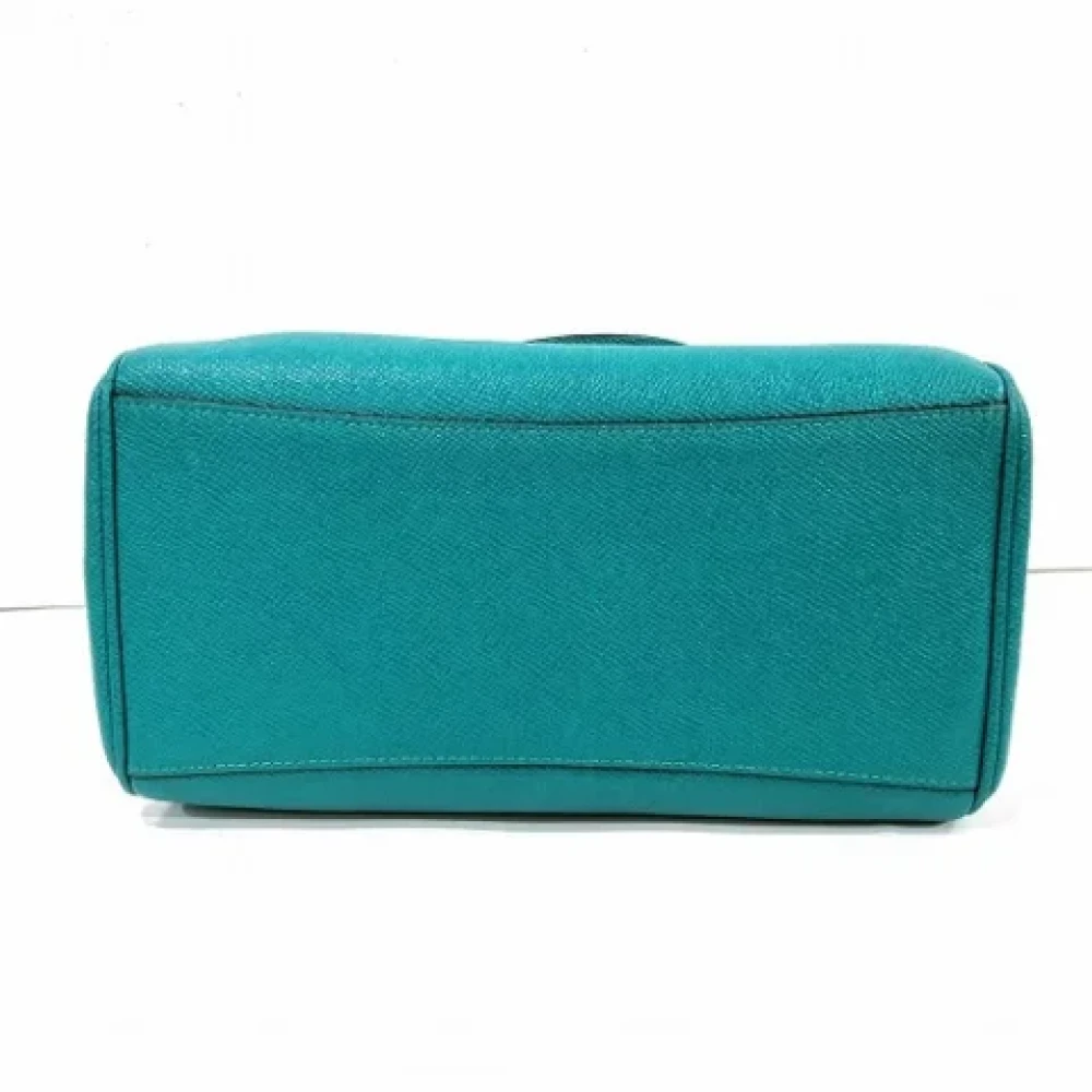 Coach Pre-owned Leather handbags Green Dames