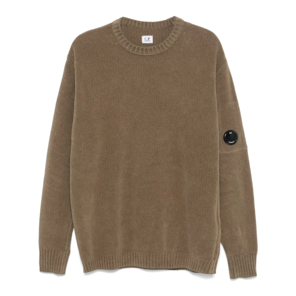 C.P. Company Knit Sweater Lens Detail Green Heren