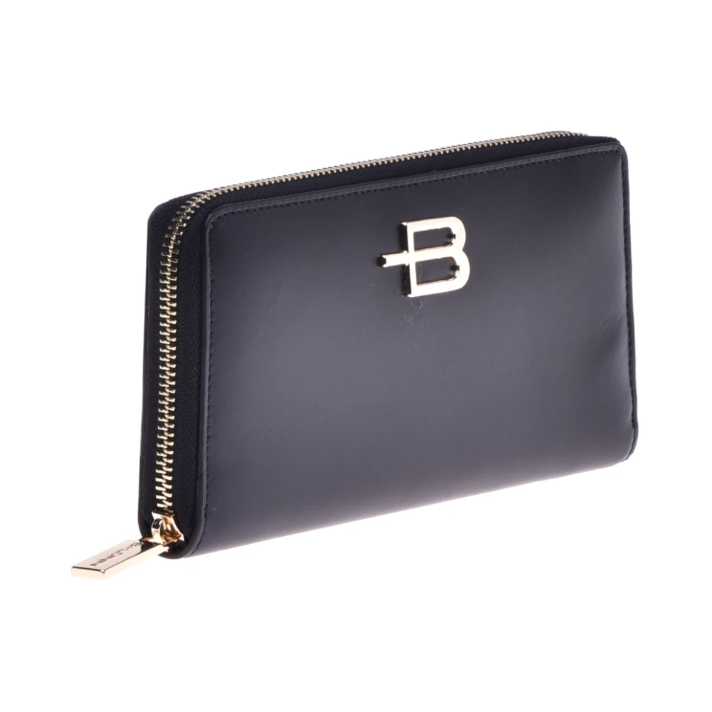 Baldinini Wallet in smooth black calfskin Black Dames