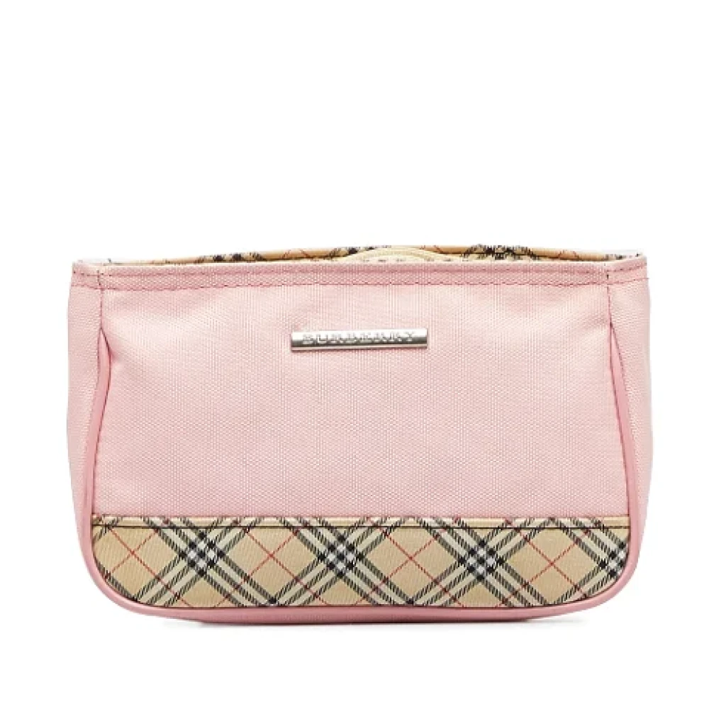 Burberry Vintage Pre-owned Leather pouches Pink Dames