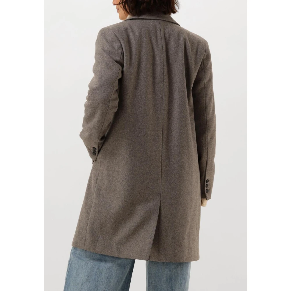Selected Femme Grijze wollen jas voor vrouwen Gray Dames