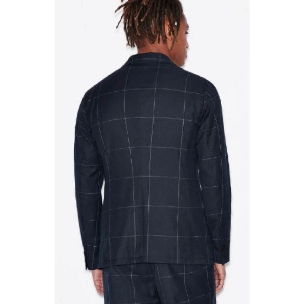 Armani Exchange Formal Blazer Blue Heren