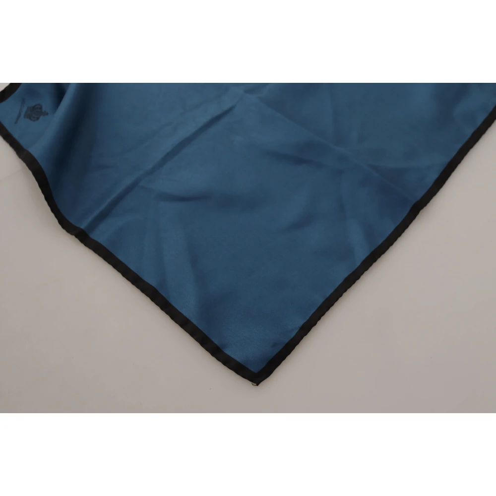 Dolce & Gabbana Elegante Zijden Herensjaal Blue Heren