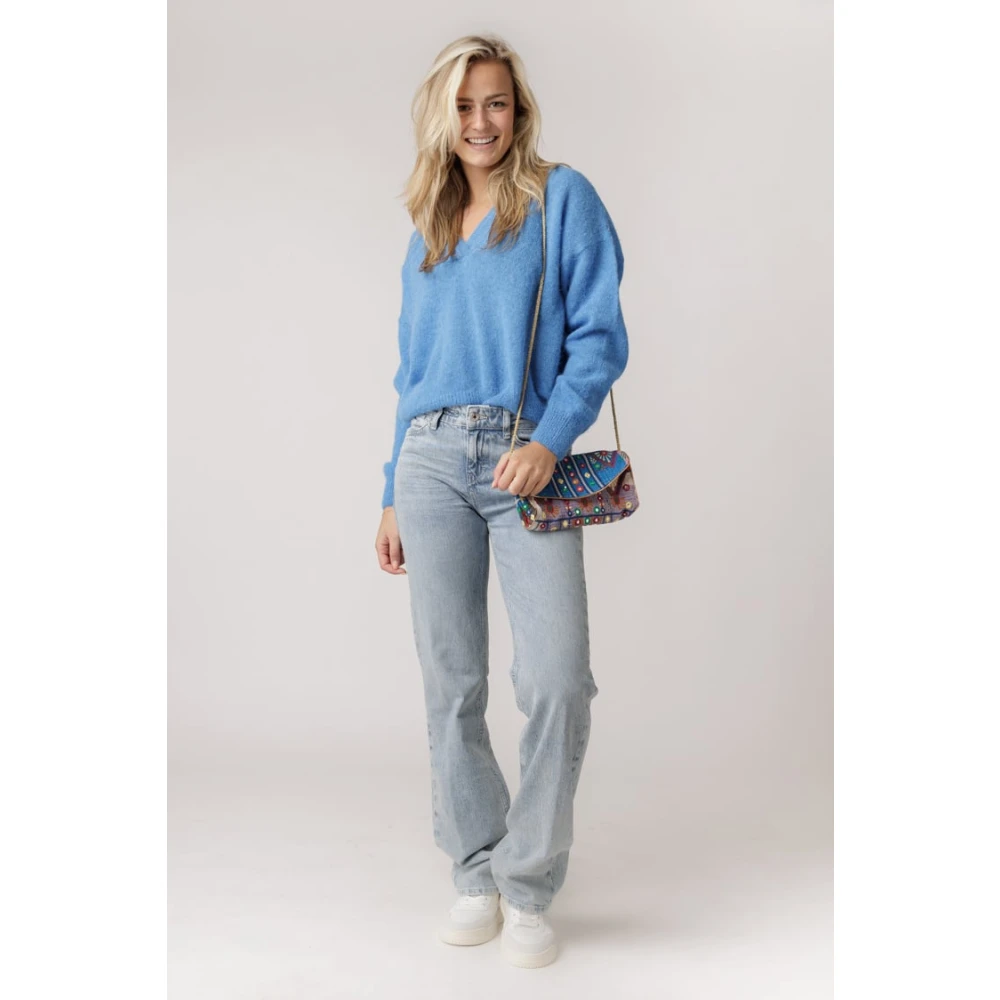 drykorn Blauwe Wijde Pijp Jeans Blue Dames