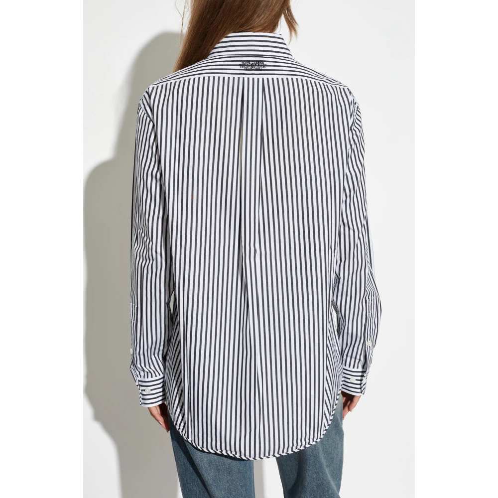Marc Jacobs Gestreept overhemd White Dames