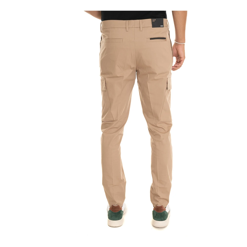 Boss Cargobroek met ritssluiting Beige Heren