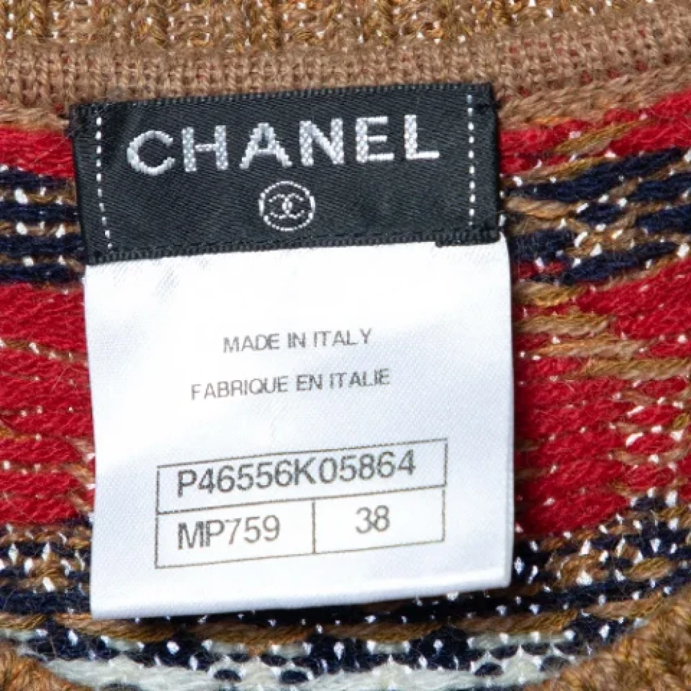Chanel Vintage Pre-owned Cashmere dresses Brown Dames