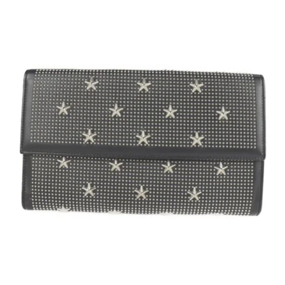 Jimmy Choo Pre-owned Leather wallets Black Dames