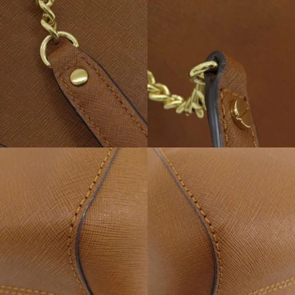 Michael Kors Pre-owned Canvas shoulder-bags Brown Dames