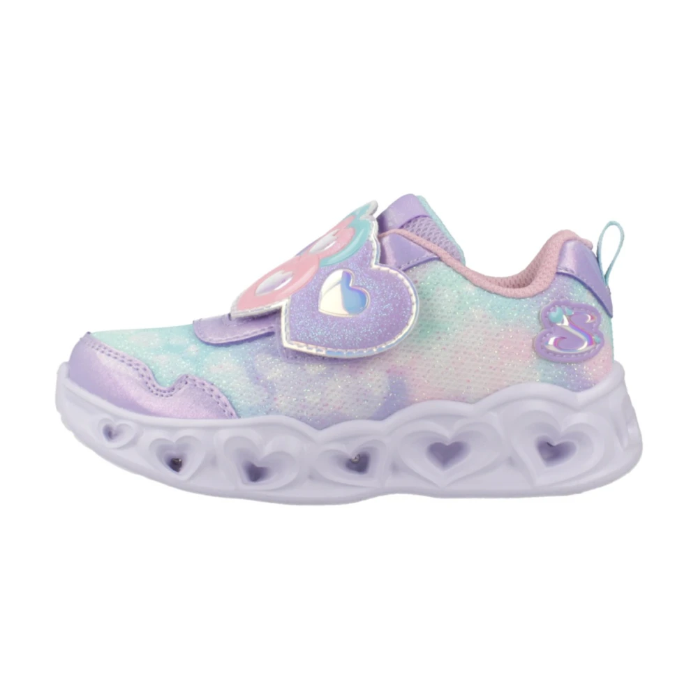 Skechers Heart Lights Lovin Sneakers Purple, Flicka