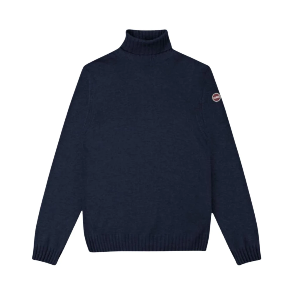 Blå Cashmere Blandet Turtleneck Genser