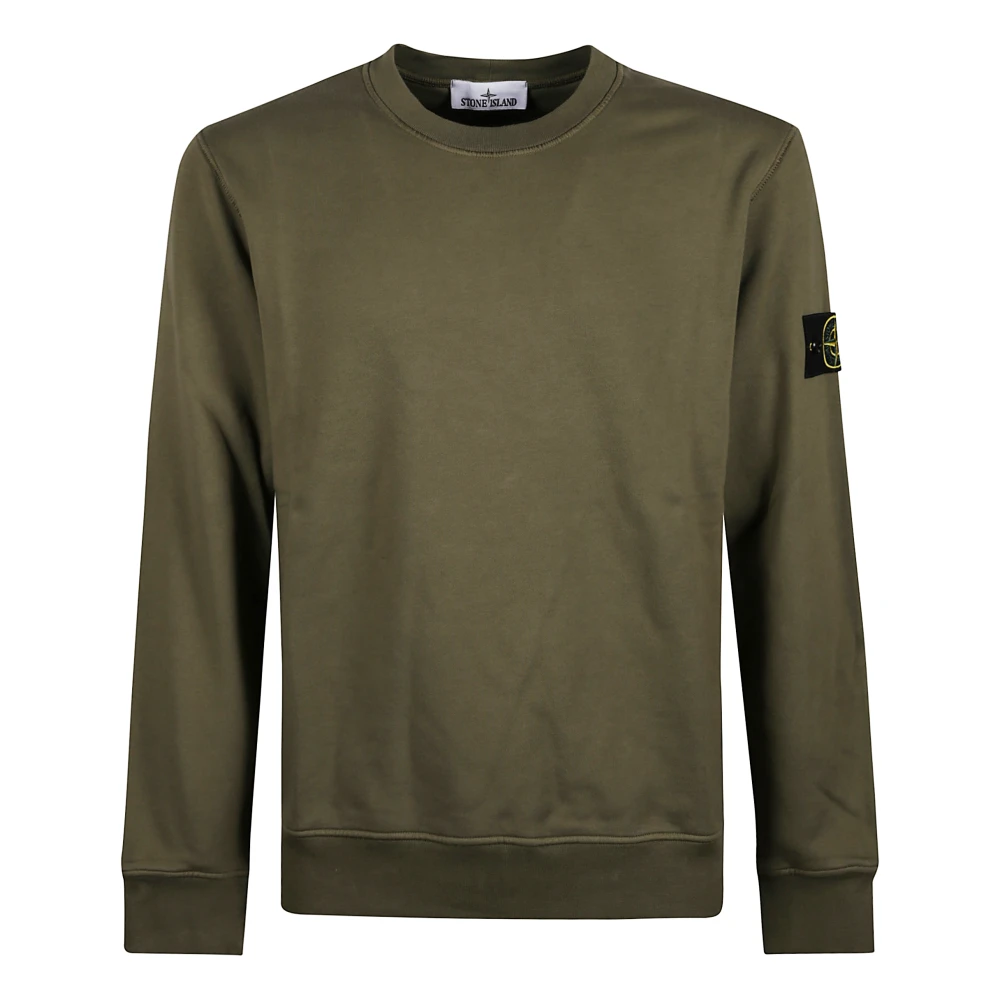 Stone Island Green Crew Neck Jumper - Male - Sweatshirts - S - Sweatshirts & Hoodies