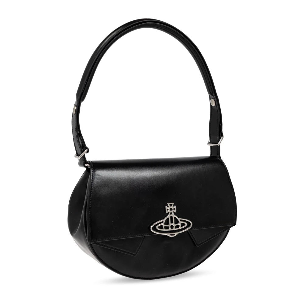 Vivienne Westwood Leren schoudertas Black Dames