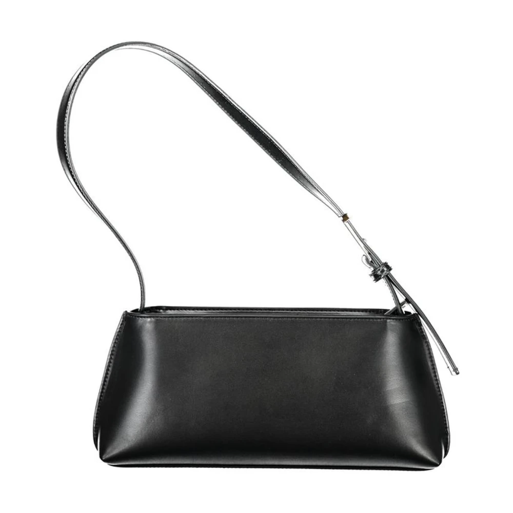 Calvin Klein Zwarte Stijlvolle Polyester Handtas voor Vrouwen Black Dames