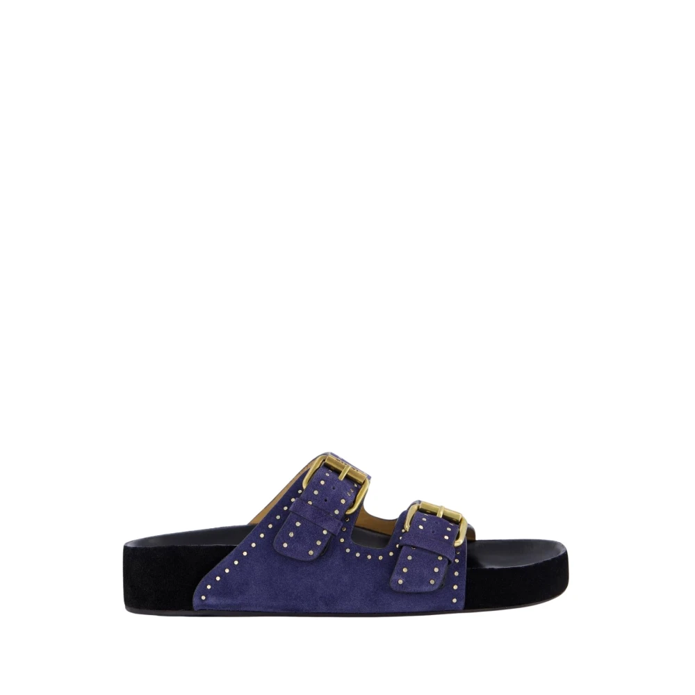 Isabel Marant Women's Blue Lennyo Sliders