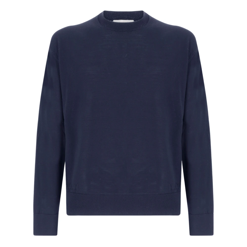 Laneus Kasjmier Ronde Hals Trui Blue Heren