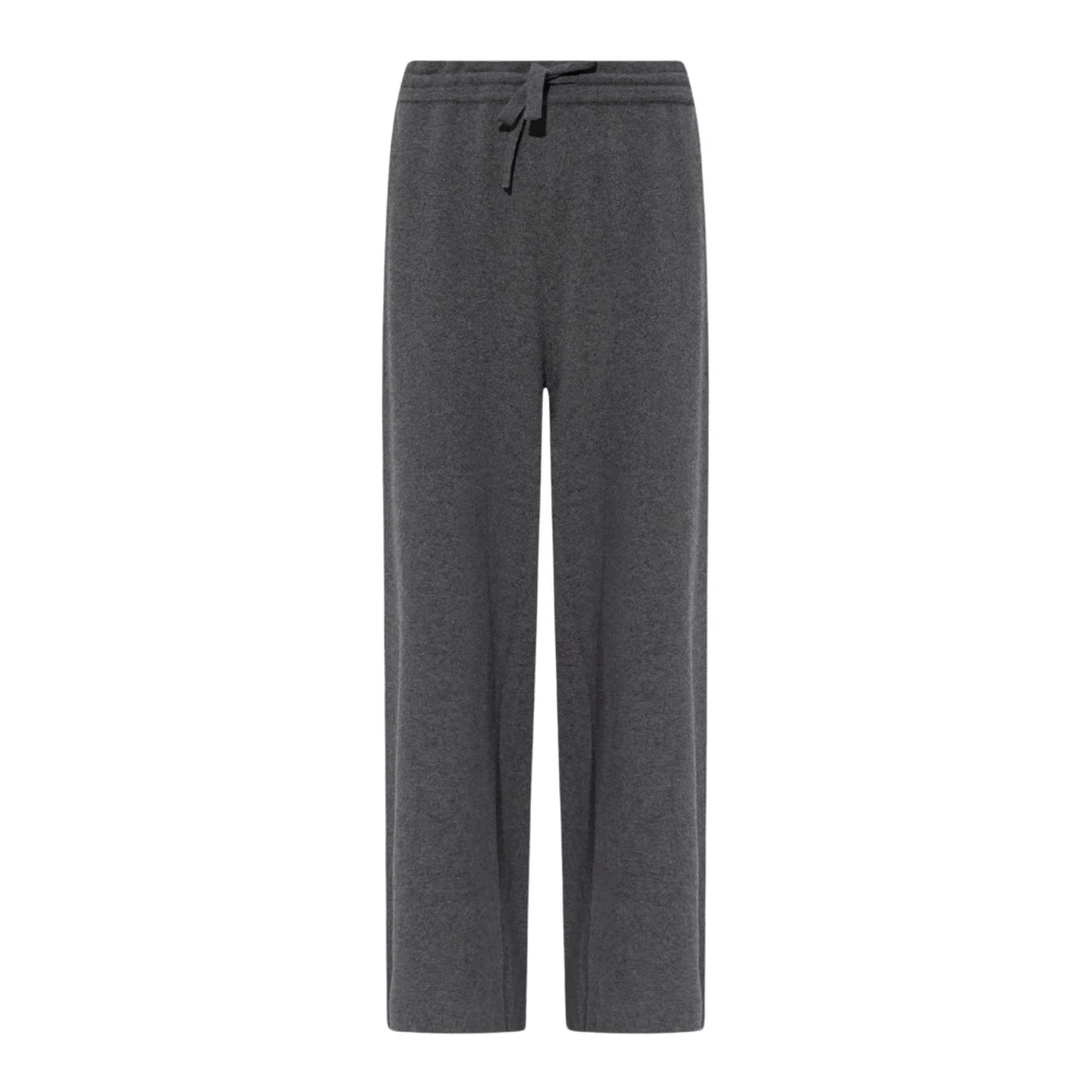 Jil Sander Vrouw Grijs Broeken Dames, S, Kasjmier, Wijde Broek