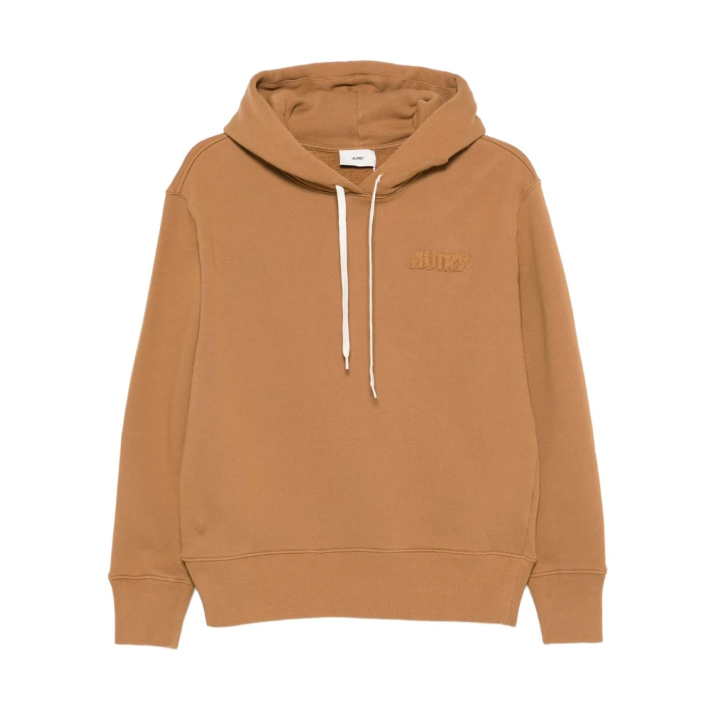 Autry Women's Brown Tonal Logo Hoodie - Hoodies - Xs - Sweatshirts & Hoodies