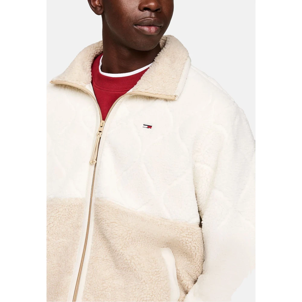 Tommy Jeans Stijlvolle Jas voor Mannen Beige Heren