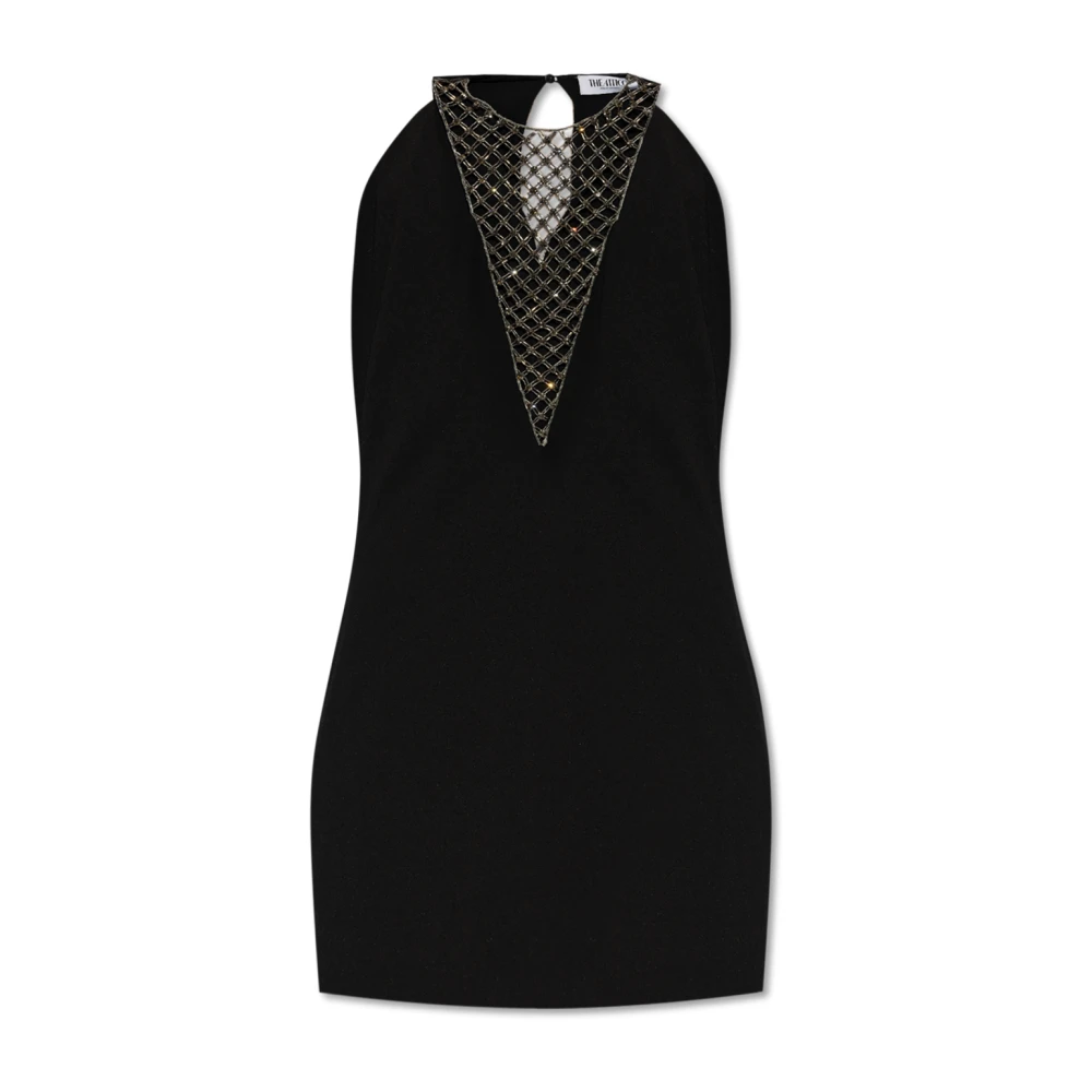 The Attico Women's Black Dress With Decorative Finishing - Short Dresses - M - Dresses