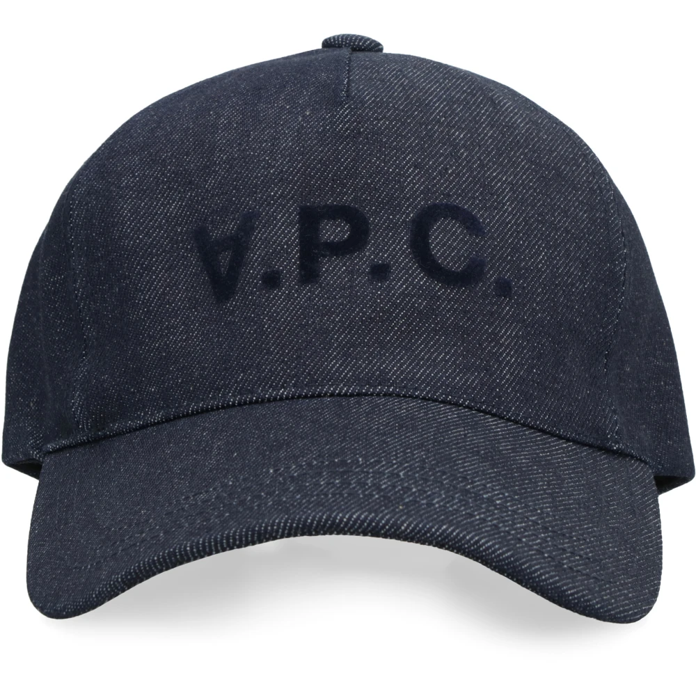 A.p.c. Men's Blue Hats & Caps, 56 Cm, Logo Baseball Cap