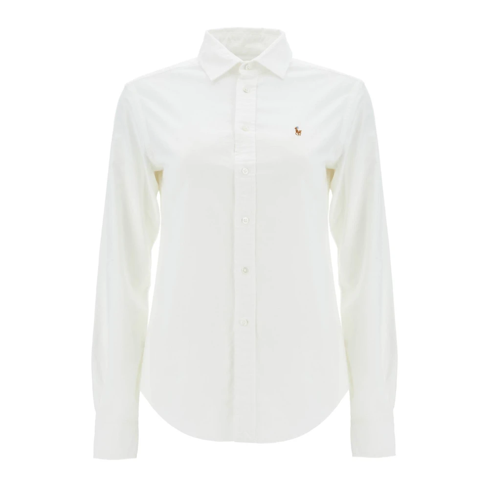 Polo Ralph Lauren Klassisk Oxford-skjorta med Pony-logotyp White, Dam